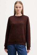 Tommy Jeans bluza damska kolor brązowy gładka DW0DW19959