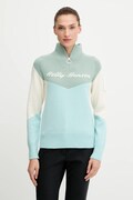 Sveter Helly Hansen Apres tmavomodrá farba, teplé, s rolákom, 66029
