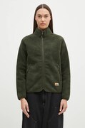 Флісова кофта Fjallraven Vardag Pile Fleece W колір зелений однотонна F84789.662