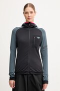Dynafit bluza sportowa Radical Polartec kolor czarny z kapturem wzorzysta 08.0000071123