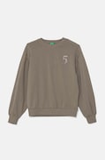 Дитяча бавовняна кофта United Colors of Benetton колір зелений з принтом 33NVC10K3