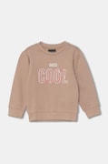 Guess bluza bawełniana dziecięca kolor beżowy z aplikacją K4BQ03 KAX73
