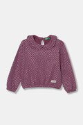 United Colors of Benetton bluza copii culoarea violet, modelator, 3S73G10GF