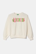 Дитяча кофта United Colors of Benetton колір бежевий з принтом 3FE1C10OI
