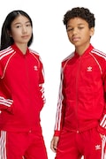 adidas Originals bluza dziecięca SST TRACK TOP kolor czerwony z aplikacją IX7629