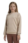 Дитяча кофта adidas Originals BOYFRIEND CREW колір бежевий однотонна IX7642