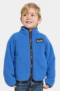 Didriksons bluza polarowa dziecięca GIBBS KIDS FULLZIP kolor niebieski gładka 505577