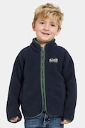Didriksons bluza polarowa dziecięca GIBBS KIDS FULLZIP kolor granatowy gładka 505577