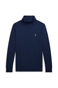 Polo Ralph Lauren longsleeve bawełniany dziecięcy kolor granatowy gładki 323952435002
