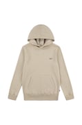 Levi's bluza dziecięca MINI BATWING HOODIE kolor beżowy z kapturem gładka 8EL452