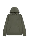 Levi's bluza z kapturem dziecięca z bawełną MINI BATWING HOODIE zielona 9EL452