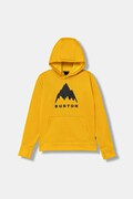 Burton bluza dziecięca OAK kolor żółty z kapturem z nadrukiem 162181