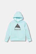 Burton bluza dziecięca OAK kolor turkusowy z kapturem z nadrukiem 162181
