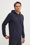 Кофта Guess ALDWIN чоловіча колір синій з капюшоном з аплікацією Z4YQ12 KAIJ1