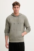 Guess bluza z kapturem męska z bawełną ALDWIN zielona Z4YQ12 KAIJ1