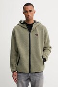 Tommy Jeans bluza polarowa kolor zielony DM0DM19224