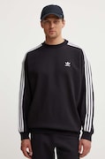 Pulover adidas Originals Adicolor Oversized Crew moški, črna barva, IZ1829