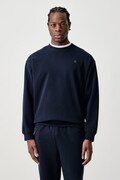 United Colors of Benetton felpa da uomo in cotone blu navy 342ZU1093