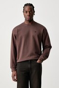 United Colors of Benetton felpa da uomo in cotone marrone 342ZU1093
