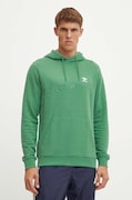 Βαμβακερή μπλούζα adidas Originals χρώμα: πράσινο, με κουκούλα, IX7671