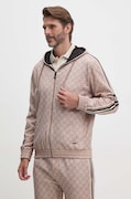 Кофта Joop! чоловіча колір бежевий з капюшоном візерунок 30042915