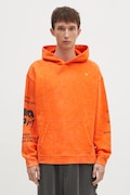 Pamučna dukserica Puma UNTERGRUND za muškarce, boja: narančasta, s kapuljačom, bez uzorka, 626664