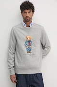 Polo Ralph Lauren bluza męska kolor szary z nadrukiem 710953718
