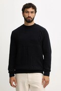 Barbour sweter wełniany męski kolor granatowy MKN1605