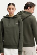 Кофта A.P.C. hoodie standard rue madame GOTS колір зелений з капюшоном меланж COHBV.M27914