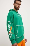 Кофта Puma PUMA X CARROTS Graphic Hoodie TR чоловіча колір зелений з капюшоном візерунок 627445