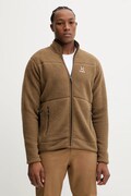 Haglöfs bluza sportowa Mossa Pile kolor brązowy gładka 606539