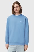 AllSaints bluza bawełniana UNDERGROUND męska kolor niebieski z nadrukiem M033NB