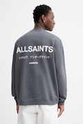 AllSaints bluza bawełniana UNDERGROUND męska kolor szary z nadrukiem M033NB