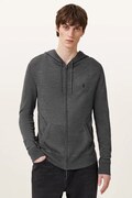AllSaints bluza rozpinana z kapturem męska wełniana szara M084KB
