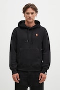 Bavlněná mikina A Bathing Ape One Point Pullover pánská, černá barva, s kapucí, hladká, 1K80114007