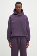 Pangaia cotton sweatshirt violet color hooded with a print 10001740