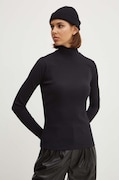 HUGO longsleeve femei, culoarea negru, cu turtleneck, 50521325