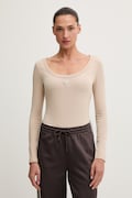 Guess body dámske bavlnené s elastanom COLETTE béžové V4YP07 J1314