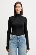 Guess pulover ANITA culoarea bej, light, cu turtleneck, W4BP14 KCGM2