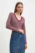 Levi's longsleeve bawełniany kolor bordowy A9330