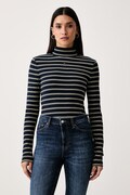 Tommy Jeans longsleeve damski bawełniany granatowy DW0DW19830