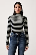 Tommy Jeans longsleeve damski bawełniany granatowy DW0DW19830