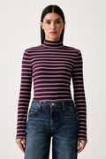 Tommy Jeans longsleeve damski bawełniany bordowy DW0DW19830