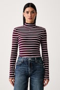 Tommy Jeans longsleeve damski bawełniany bordowy DW0DW19830