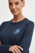 Fjallraven longsleeve 1960 Logo femei, culoarea albastru marin, F86989.555