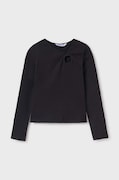 Mayoral longsleeve dziecięcy kolor czarny 7011
