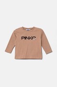 Pinko Up longsleeve copii culoarea roz, F4PIBGTH204