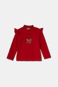 Лонгслів United Colors of Benetton колір червоний півгольф 3Q8DG10GG