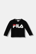 Дитячий бавовняний лонгслів Fila BREY колір чорний FAK0378