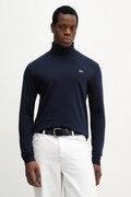 Lacoste longsleeve bawełniany kolor granatowy gładki UH2828